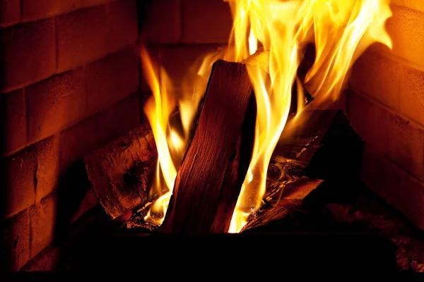 Feuer Kamin — Stockfoto