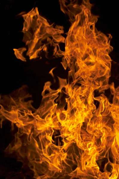Rote Feuerflamme Lagerfeuer — Stockfoto