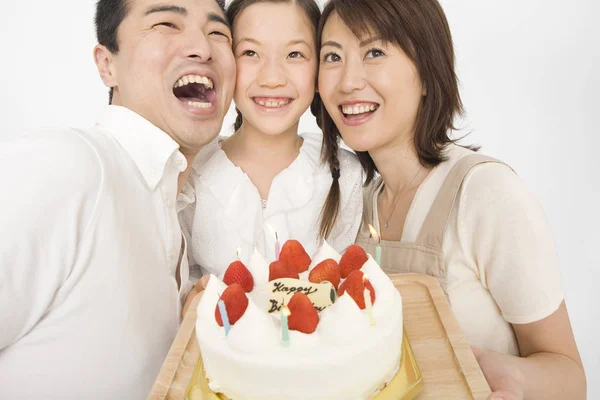 Retrato Uma Família Feliz Conceito Parentesco — Fotografia de Stock