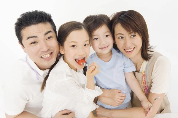 Retrato Una Familia Feliz Concepto Parentesco — Foto de Stock