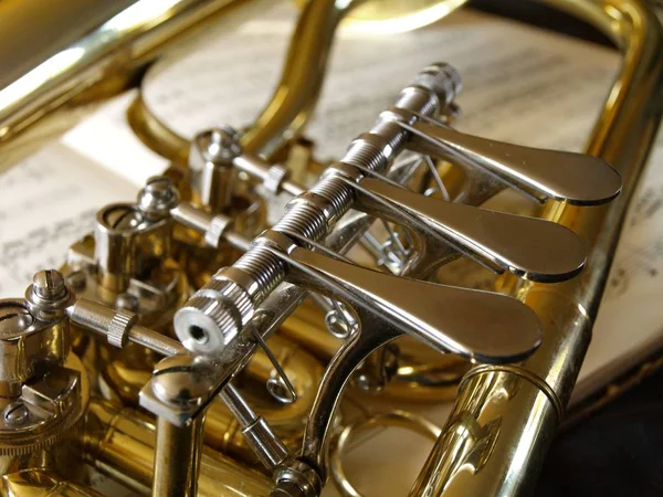 Close Saxophone — Stock Photo, Image