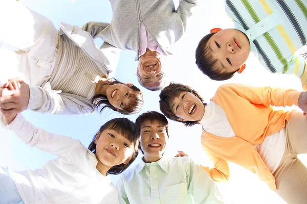 Retrato Familia Japonesa — Foto de Stock