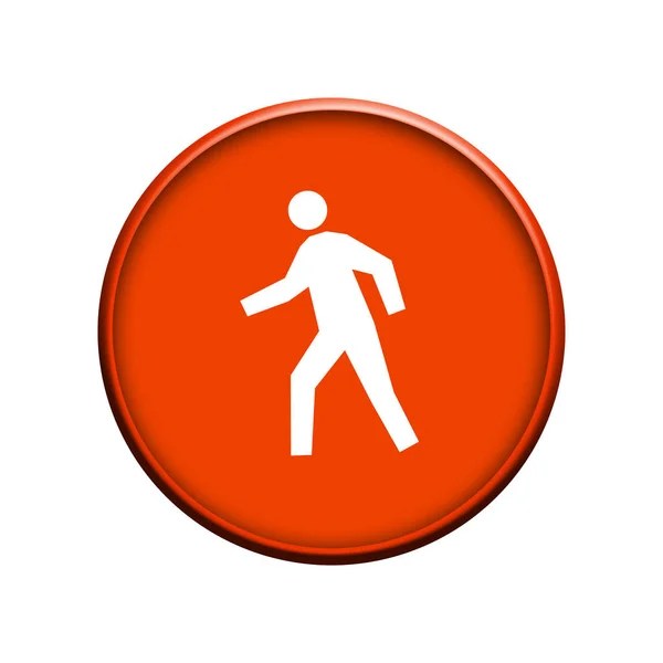 Man Button Graphic Illustration — Stock Photo, Image