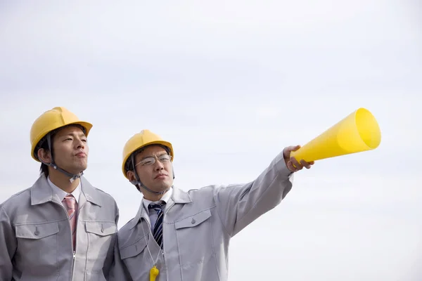 Retrato Los Trabajadores Japoneses — Foto de Stock