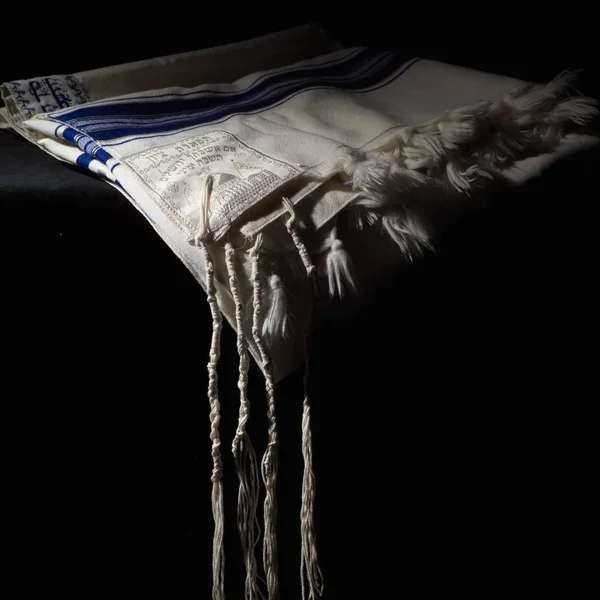 ユダヤ教のシンボル Prayer Shawll — ストック写真