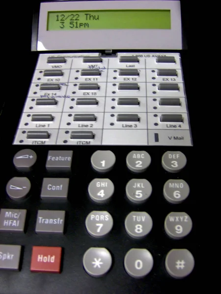 Kalkulačka Černá Klávesnice — Stock fotografie