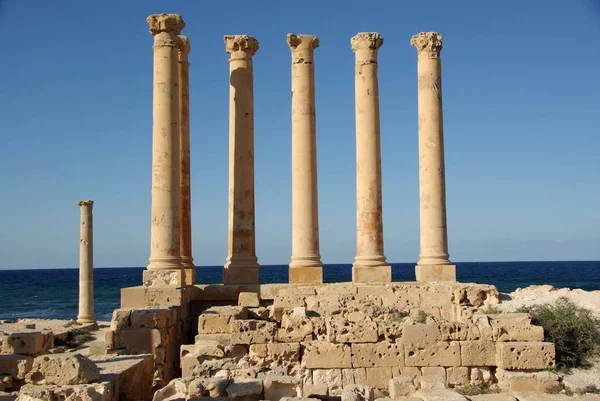 Templom Sabrathában Líbiában — Stock Fotó