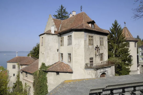 Velho Castelo Meersburg Conceito Viagens Arquitetura — Fotografia de Stock