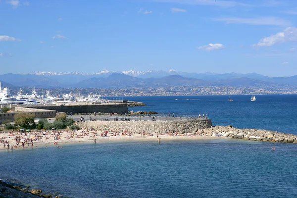 Strand Antibes Alpes Maritimes — Stockfoto