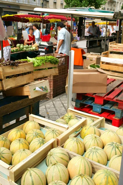 Mercado Rochefort Charente Maritime — Foto de Stock