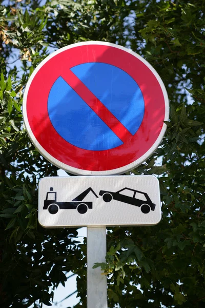 Verkeerstekens Selectieve Focus — Stockfoto