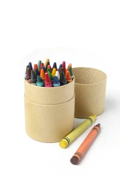 Pastel Pencils White Background — Stock Photo, Image