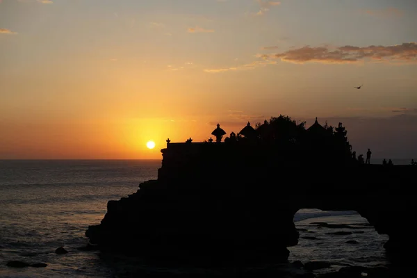 Sol Sobre Templo Batu Bolong — Foto de Stock