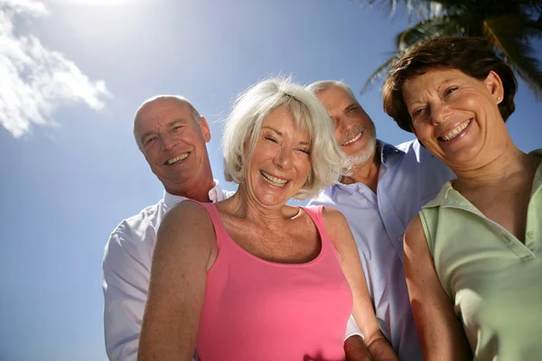 Grupo Ancianos Sonriendo —  Fotos de Stock