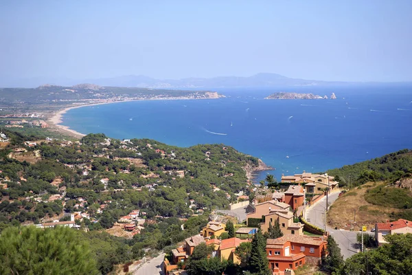 Vista Panorámica Del Golfo Roses Costa Brava España — Foto de Stock