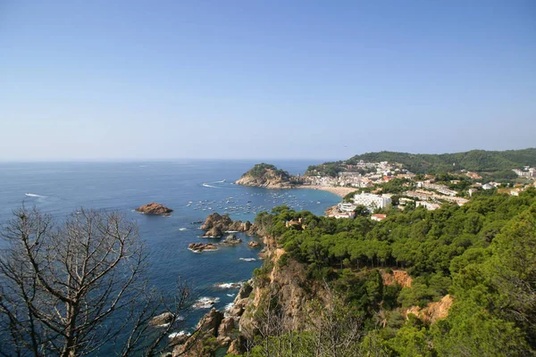 Panoramisch Uitzicht Baai Van Tossa Mar Spanje — Stockfoto