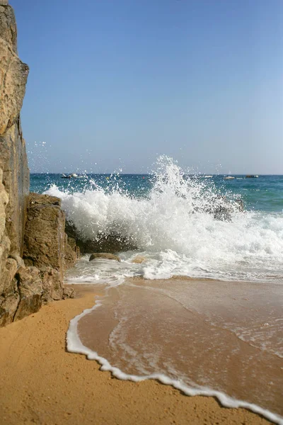 Beach Costa Brava Spain — стокове фото