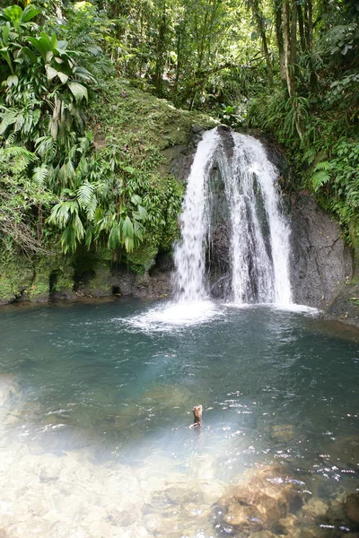 Schöner Blick Auf Den Wasserfall — Stockfoto