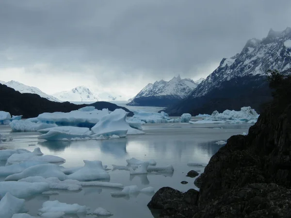 Alterações Climáticas Iceberg Ártico — Fotografia de Stock