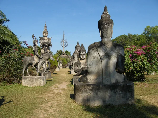 Laos Vientiane Trädgård Buddhor Xieng Khuan — Stockfoto