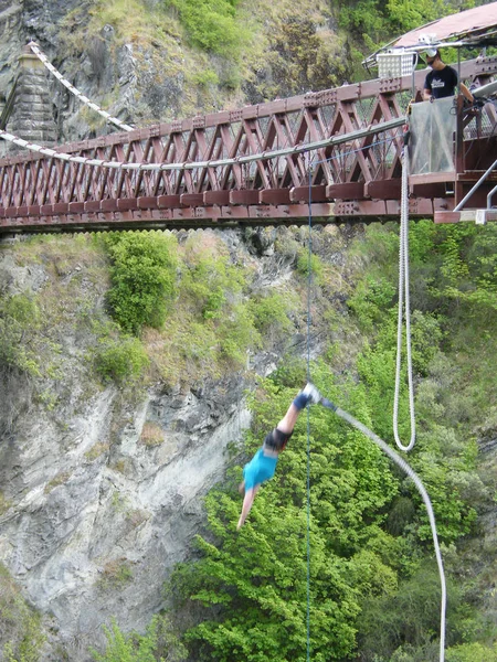Neuseeland Südinsel Bungee Jumping Richtung Queenstown — Stockfoto