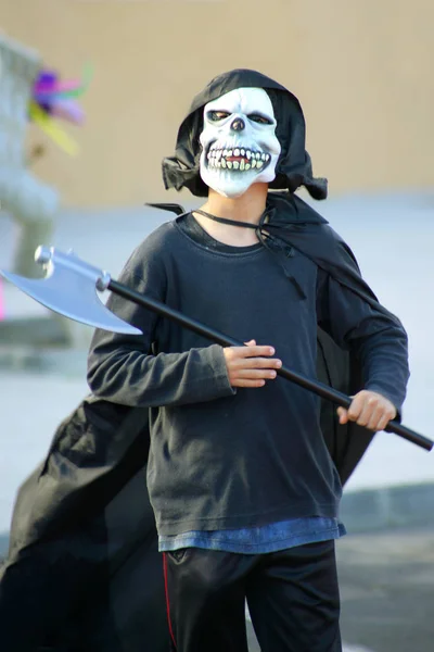 Uomo Maschera Con Pistola Guanti — Foto Stock