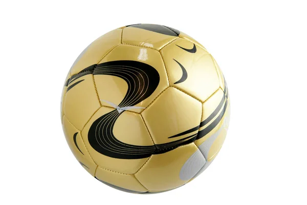 Ballon Football Sur Fond Blanc — Photo