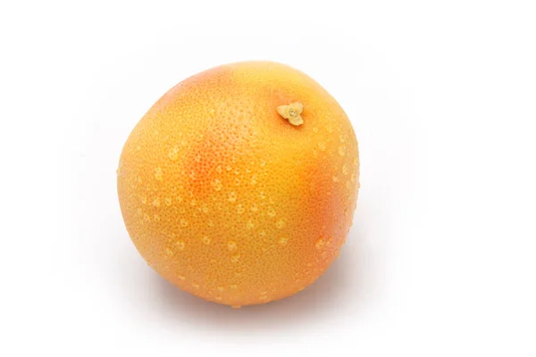 Grapefruit Bílém Pozadí — Stock fotografie