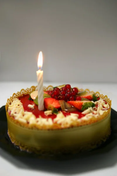 Fruits Cake Cream — Stock Photo, Image