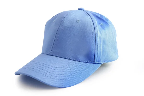 Gorra Azul Sobre Fondo Blanco — Foto de Stock