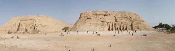 Mısır Abu Simbel Tapınağı Panoramik — Stok fotoğraf