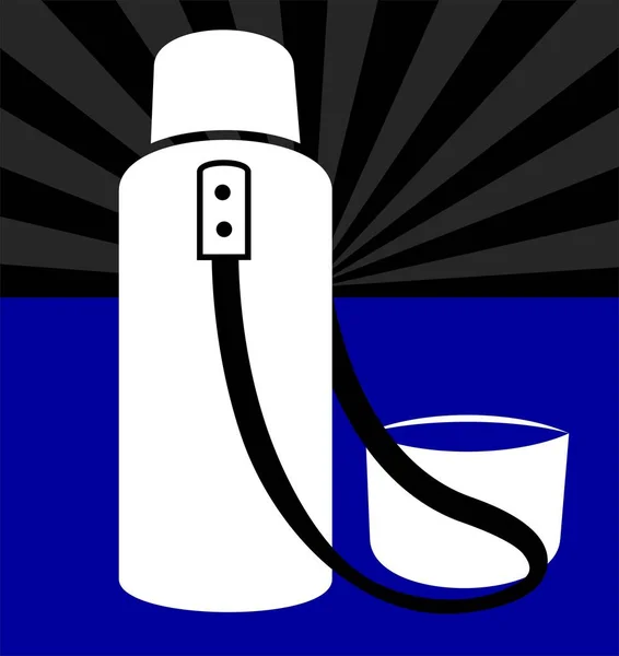 Ilustração Vetorial Ícone Azul Branco — Fotografia de Stock