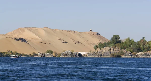 Στο Nile Κοντά Στο Ασουάν Στην Αίγυπτο — Φωτογραφία Αρχείου