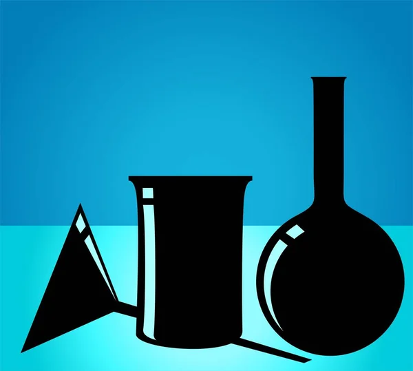 Laboratoryjne Probówki Wzorze Cieczowym Chemicznym — Zdjęcie stockowe