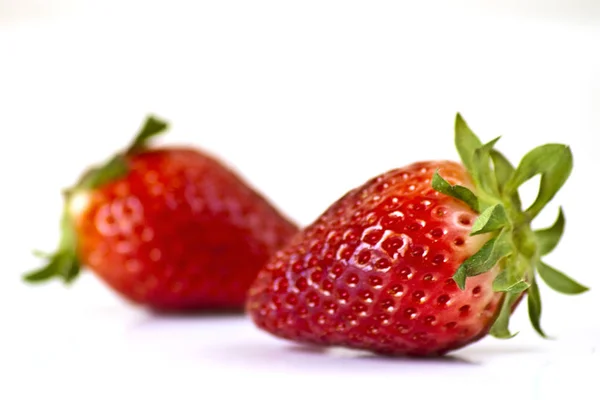 Incredibile Primo Piano Fragola Rossa — Foto Stock