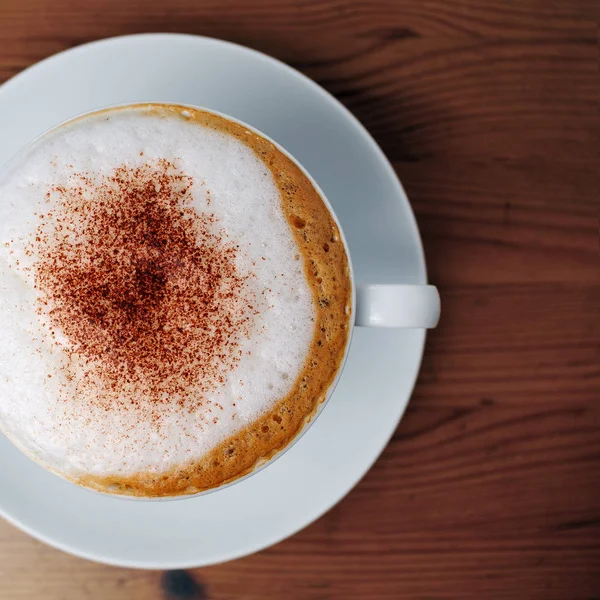 Secangkir Cappuccino Buatan Sendiri — Stok Foto