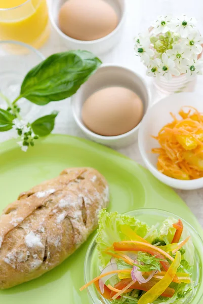 おいしい朝食が用意されてる — ストック写真