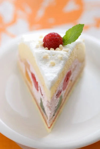 Gâteau Aux Fruits Crème — Photo