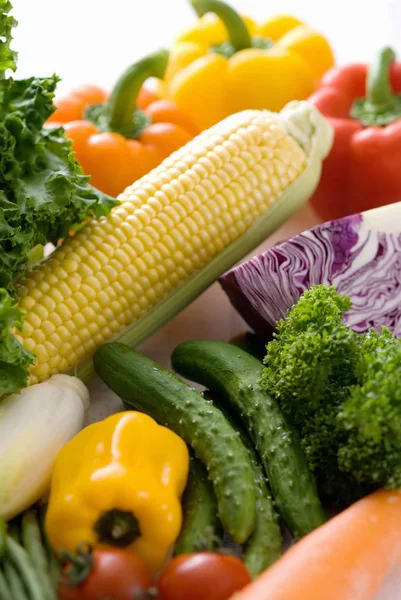 Alimentos Orgánicos Saludables Verduras Frescas — Foto de Stock