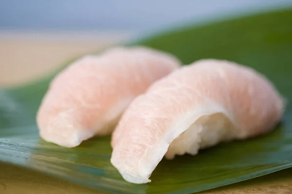 Sushi Asiatisk Mat Med Fisk — Stockfoto