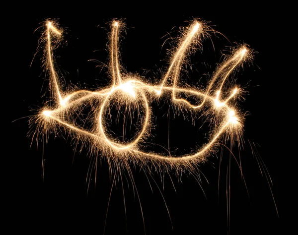 Fireworks Explosion Night Sky Celebration — Stock Photo, Image