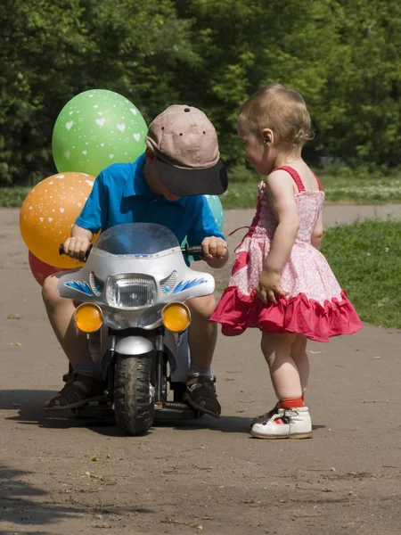 Crianças Brinquedo Bicicleta — Fotografia de Stock