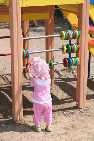 Matematik Abacus Gamla Typ Miniräknare — Stockfoto