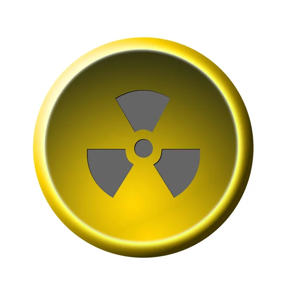 Nucleaire Radioactiviteit Radioactief Gebied — Stockfoto