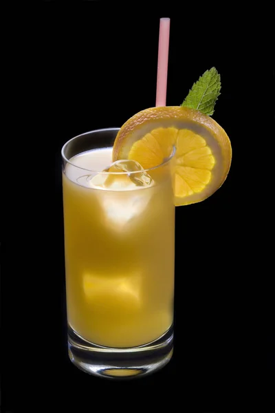 Screwdriver Cocktail Black Background — Stock Photo, Image