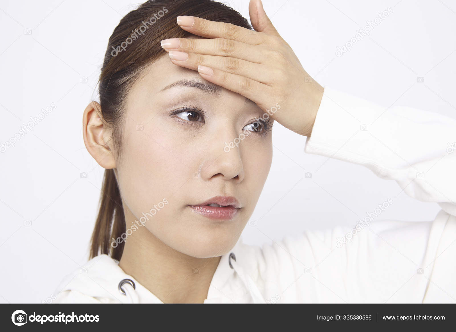 Japanese Woman Caught Cold Stock Photo by ©PantherMediaSeller 335330586