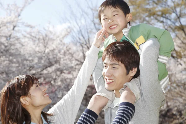 Portrait Japanese Family — Stock Photo, Image