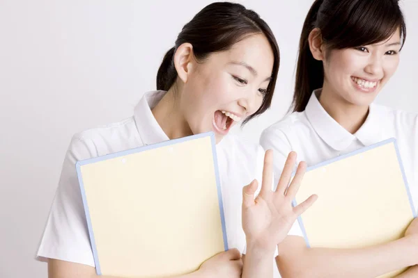 Portrait Japanese Young Nurses — Stock Photo, Image