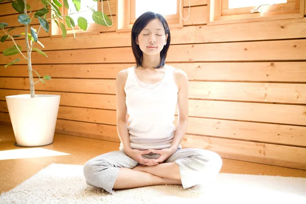 Yoga Livsstil Hälsovård — Stockfoto