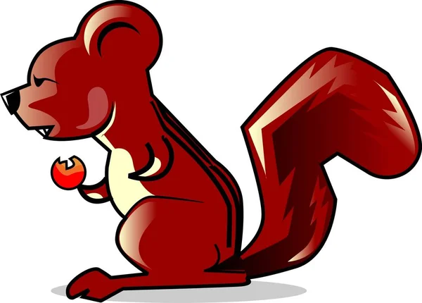 Esquilo Peludo Pequeno Animal — Fotografia de Stock